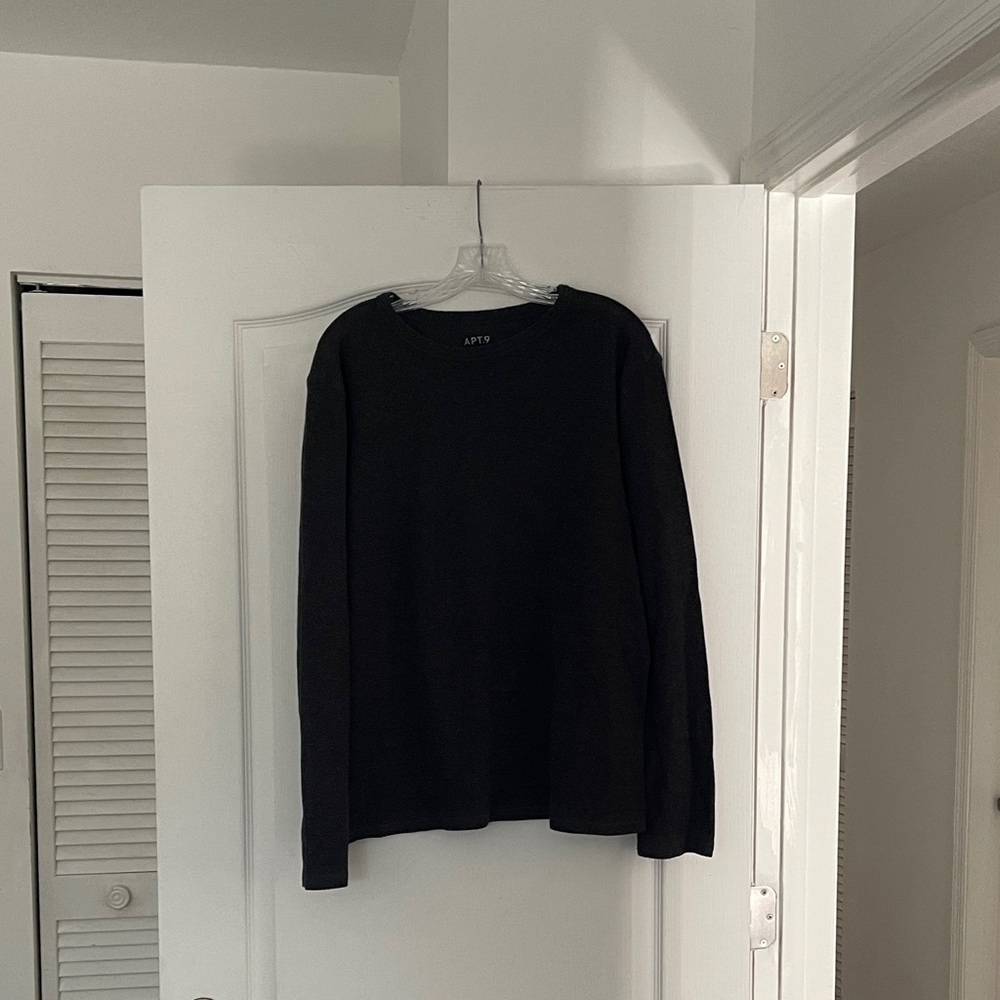 Apt. 9 Charcoal Knit Top